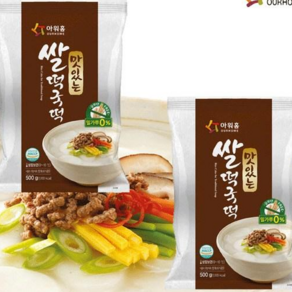 [다만세푸드] 아워홈 순쌀 떡국떡 500g x 2봉 쌀떡국떡, 2개