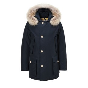 [품절임박][WOOLRICH] 블루 탈착퍼 덕다운 후드점퍼 RAJU2FWC3B3