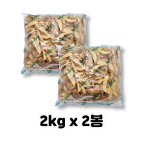 심플로트 스킨온10컷 랜치웨지(반달감자) 2kgx2봉