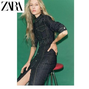 ZARA 자라 원피스 봄 2025 여성용 심플 데님원피스