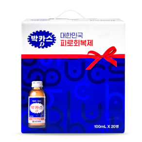 박카스 d 디 선물용 20병 한박스 손잡이 바카스 타우린 비타민 피로회복 카페인 당일발송, 100ml