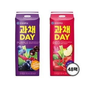 [연세] 과채데이 190ml 48팩(레드+퍼플), 48개