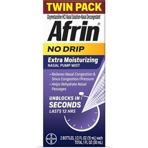 Afin 아프린 노 드립 엑스트라 모이스처라이징 펌프 비강 미스트 1개 0.5oz 병, Medication