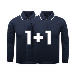 1+1 나인앤나인 기능성 쿨론 지퍼 카라 긴팔티셔츠 (S~3XL)