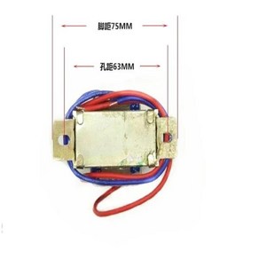 EI 페라이트 코어 입력 220V 수직 마운트 전력 변압기 이중 출력 AC 2x6V 9V 2V 5V 8V 24V 0W EI48x24, 0 2x9V, 1개