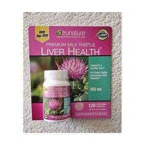 Tunatue Pemium Milk Thistle 160 mg 120 Vegetaian Capsules Live Health (E2) 725476, 1개, 120정