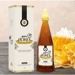 목청꿀 천연꿀 BERNE 태국 치앙마이 자연산꿀 Pue Honey 1kg 1병, 1개