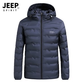 JEEP SPIRIT 지프 남성 가벼운 따뜻한 후드 패딩 점퍼 캐주얼 패딩 점퍼 2238+양말