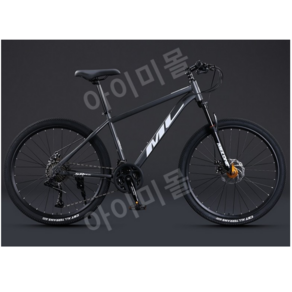 IMY 산악자전거 로드 MTB 입문용 초보자용 학생 성인 경량 26인치, 스페이스 그레이, 21 단, 1개