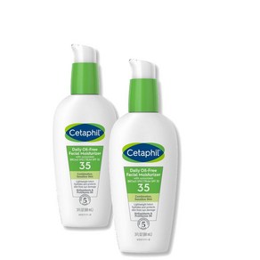 Cetaphil 세타필 데일리 오일 프리 페이스 모이스처라이저 로션 SPF35 88ml 2팩, 2개