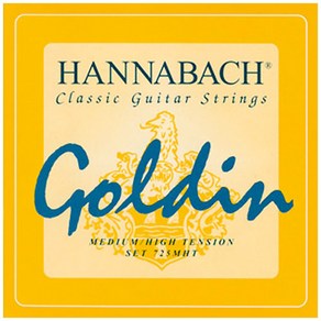 Hannabach - Goldin Medium High Tension Teble Set / 클래식기타 1 2 3번 스트링 (725MHT-652728), *, *, *