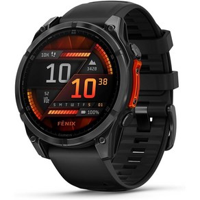 Garmin 가민 페닉스 8 사파이어 AMOLED 47mm 010-02904-27 탄소 Gray 2024년 모델 아리가엔 골프