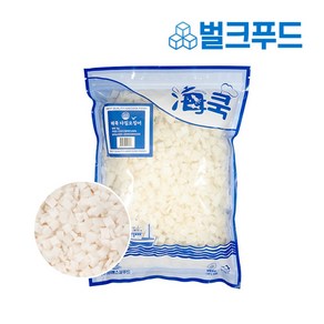 냉동 다진 오징어(몸) 1kg 다이스 (해물전 콩나물국밥), 1개