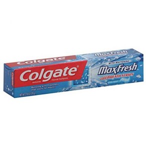 콜게이트 맥스 프레시 미니 브레스 스트립 화이트닝 쿨 민트 치약 6온스 포함 Colgate, 1개