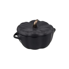 staub 스토우 펌프킨 코코토 12cm 블랙 세라믹 내열 도자기 전자레인지 대응 일본 정규 판매품 Ceamic Pumpkin Cocotte 40508548, 1개