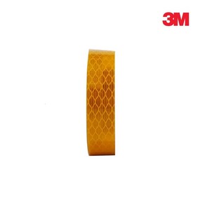 3M 고휘도 벌집 반사테이프 20mm 2.5M 황색 2개 반사스티커 작업용