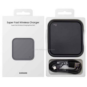 EP-P2400 삼성 호환 무선 충전기 초고 패드 갤럭시 호환 폰 및 기기용 USB C 케이블 포함 15W, 01 EP-P2400