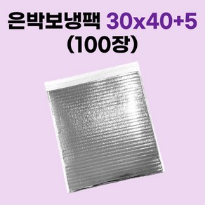 경기포장 손잡이 보냉팩 은박 보냉팩, 100개, 은박 보냉팩 30x40+5