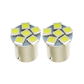 24V S25 6LED 싱글 화이트 LED 화물차 번호판등 토끼 (WFFQNUY), 1개