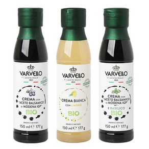 발베로 발사믹글레이즈 소스 크림 150ml, 1개, 오리지널+바질+레몬
