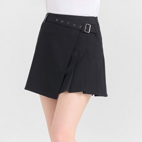 클리브랜드[NC강남] 24 SS 신상세일~!! 고급스런 벨티드 금속장식 플리츠 여성 골프큐롯 스커트
