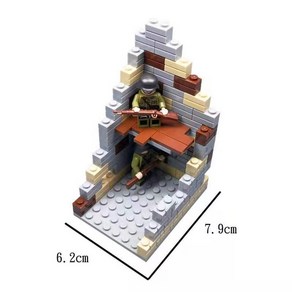 2차 세계대전 레고 독일군 밀리터리 군인 전투 호환 블록 전쟁놀이 디오라마