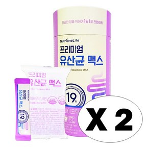 뉴트리원 프리미엄 유산균 맥스 100p, 2개