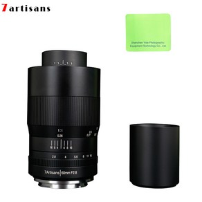 7atisans 60mm F2.8 1:1 매크로 렌즈 M43용 캐논R용 니콘Z용 소니E용 후지FX용 캐논EOS-M용, 캐논 EOS-M용