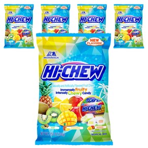 하이츄 트로피컬 믹스 츄이 캔디 글루텐 프리, 100g, 5개