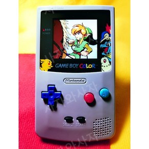 GBC게임기 게임보이 컬러 IPS 액정 개조 버전 GAMEBOY COLOR, 블랙 반투명