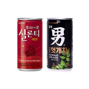 광동 힘찬하루 헛개차 180ml 30캔 실론티 175ml 60개 건강 체중감량 신진대사 디톡스 레몬 피부미용, 180ml × 60개