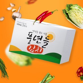 풍년들 포기김치 종이박스, 1개, 10kg