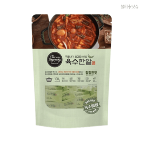 육수한알 칼칼한맛, 1개, 100g