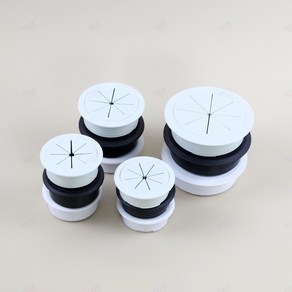 책상 전선캡 타공 커버 구멍 선정리 마감 캡 홀 53mm, E 블랙53mm, 1개, 블랙