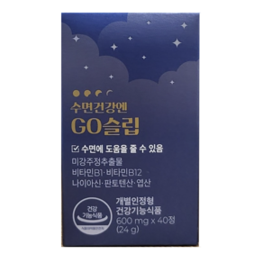 정품) 피토틱스 수면건강엔 GO슬립 1박스(600mg x 40정)