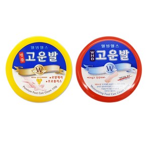 웰빙헬스 명품 고운발 풋크림 110g + WHB 고운발 100g 세트, 1세트