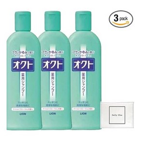 일본직발송 6. GENERIC 옥토 샴푸 320 ML × 3 코 샴푸 + DAILYGLOW 오리지널 티슈 첨부 B0CPPLZT6P, 3개