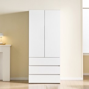멜로우 LPM 800 3서랍 옷장 장농, 화이트
