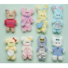 솔로핏 DIY 귀여운 모루인형 키링 만들기 풀구성 5종 세트, 5종전체, 1세트