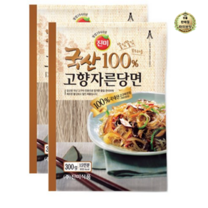 라이브잇 진미 국산 고향 자른 당면, 300g, 2개