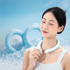 라이프톡 아추워 아이스 쿨 스카프 넥밴드 넥쿨러, 더블루, 2개