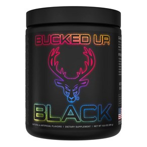 Bucked Up BLACK Pe-Wokout 벅드업 블랙 프리 워크아웃 30서빙, Peach-Stawbey-Kiwi, 1개, 306g