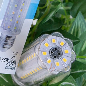 LED 콘벌브 7.5W 구 인테리어 카페 램프 옥수수램프, E26, 1개, 주백색