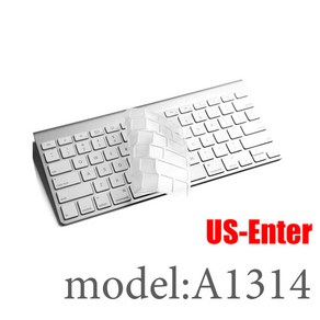 데스크탑 PC 애플 블루투스 무선 키보드 MLA22LL/ A1644 A1314 IMAC 커버 보호기 실리콘 미국/유럽 버전, US-key-A1314, [03] US-key-A1314