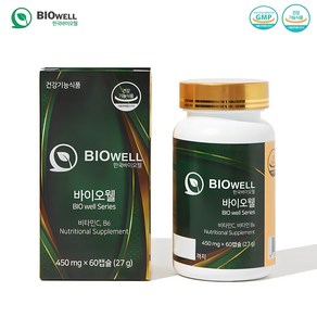 한국바이오웰 한숨패키지 폐 기관지 목관리 흡연자 450mg x 60정 건강기능식품 브로콜리 감초 생강, 1개