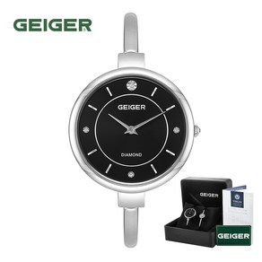 가이거[GEIGER] [백화점 정품] 가이거 여성용 다이아몬드 팔찌시계 SET GE1229 BS (32mm)