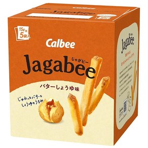 Jagabee(쟈가비) 가루비 Jagabee 버터 간장 맛 75g×12박스 재거비 간식 간식 소분 팩, 75g, 12개