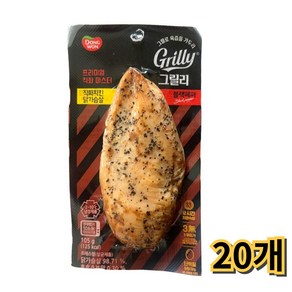 동원 그릴리 직화치킨 닭가슴살 블랙페퍼/냉장-아이스포장, 20개, 105g