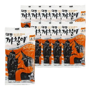 대동 까칠이 블랙 소형 S 다용도 라텍스 미용 장갑 10켤레, 단품, 10개