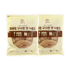 쌀로만든 구수한 맛 누룽지, 1kg, 2개